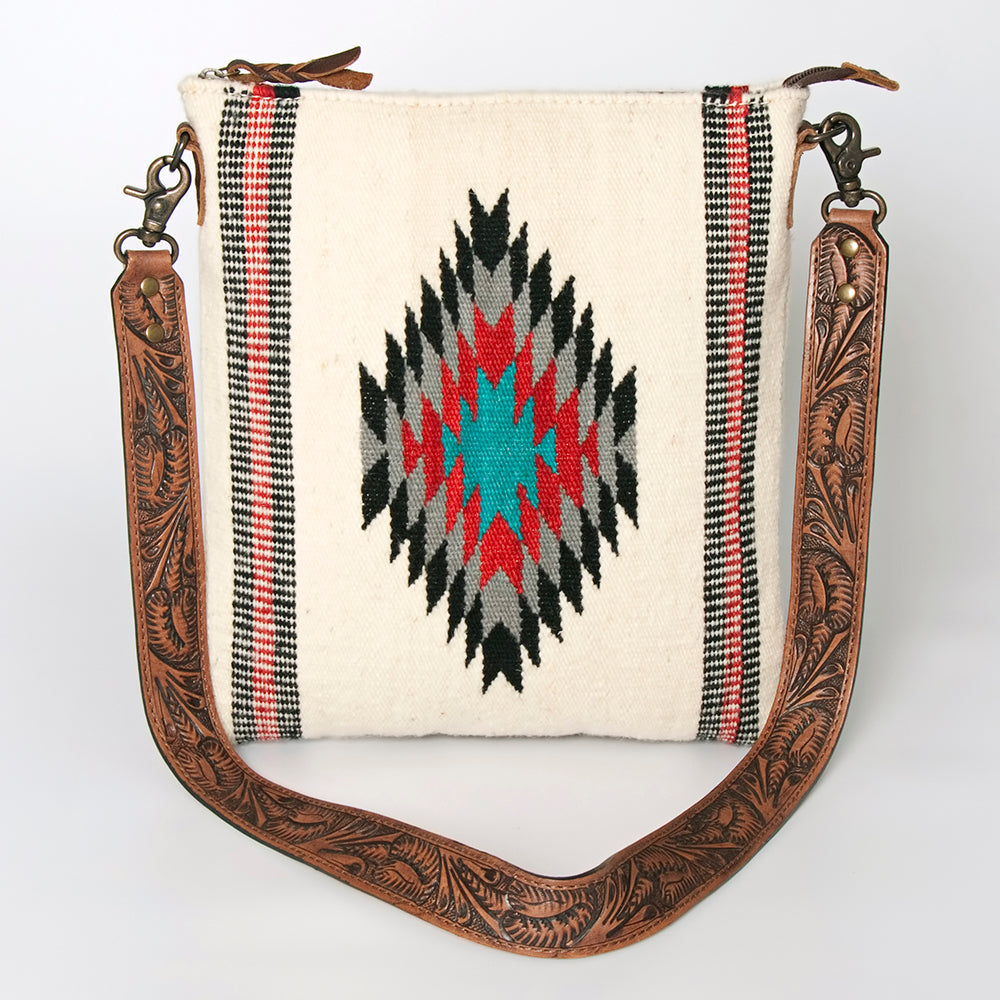 ADBG864B American Darling Saddle Blanket Genuine Leather Women Bag Western Handbag Purse