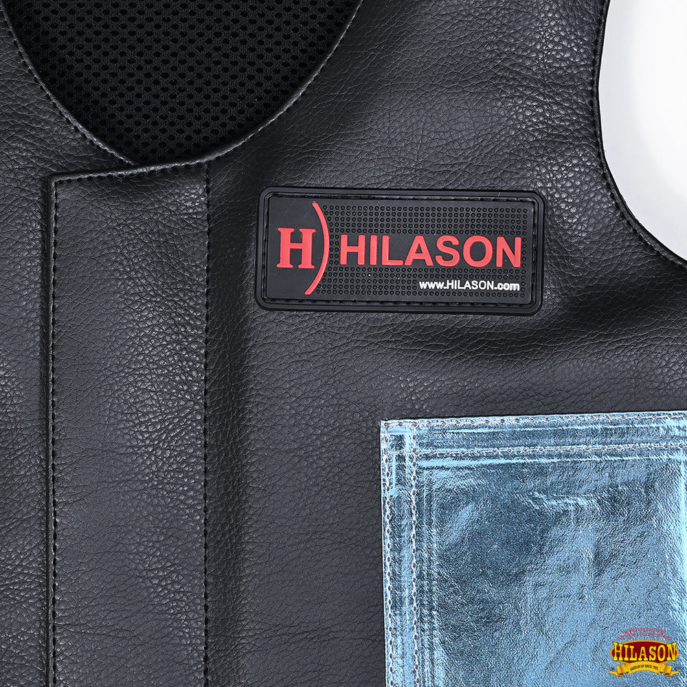 Hilason Kids Junior Youth Horse Riding Pro Rodeo Leather Protective Vest