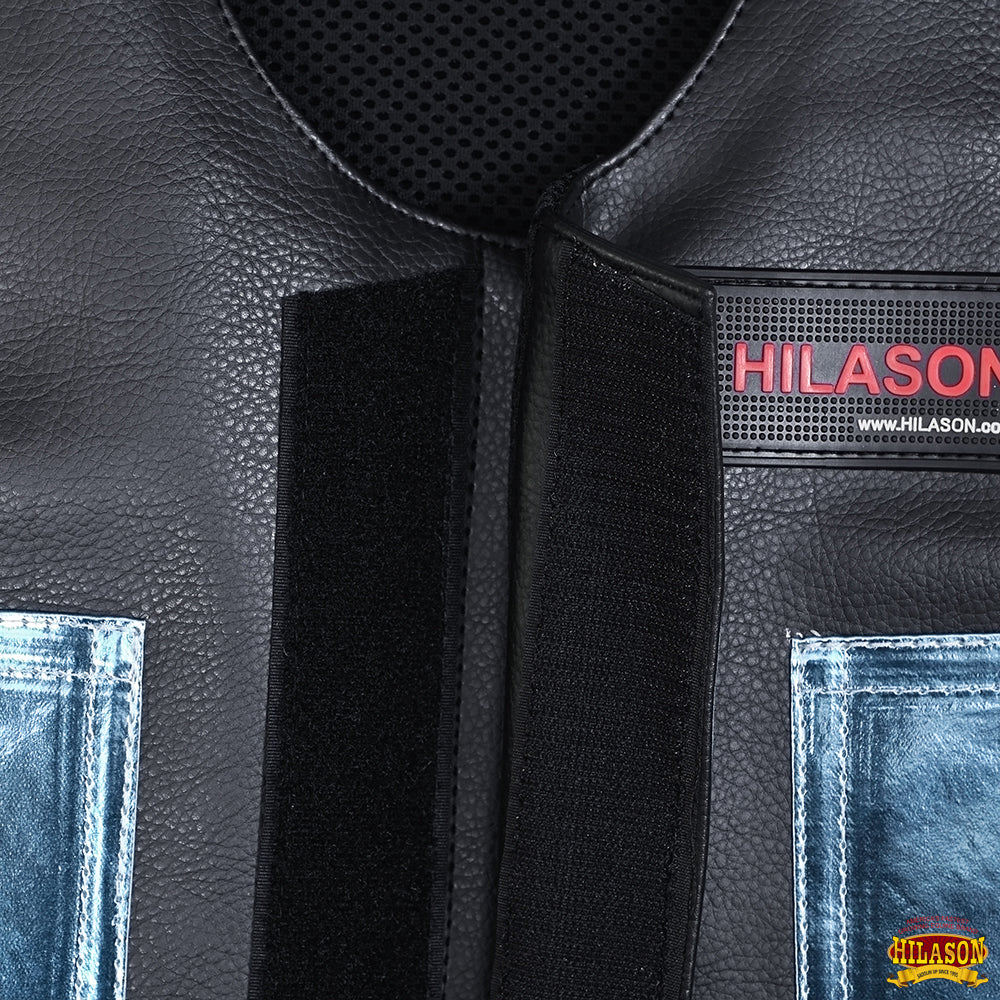 Hilason Kids Junior Youth Horse Riding Pro Rodeo Leather Protective Vest