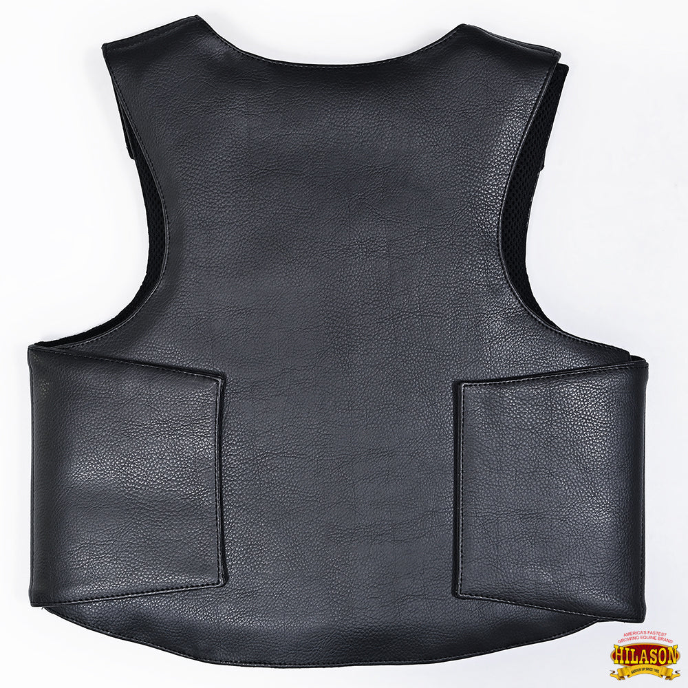 Hilason Kids Junior Youth Horse Riding Pro Rodeo Leather Protective Vest