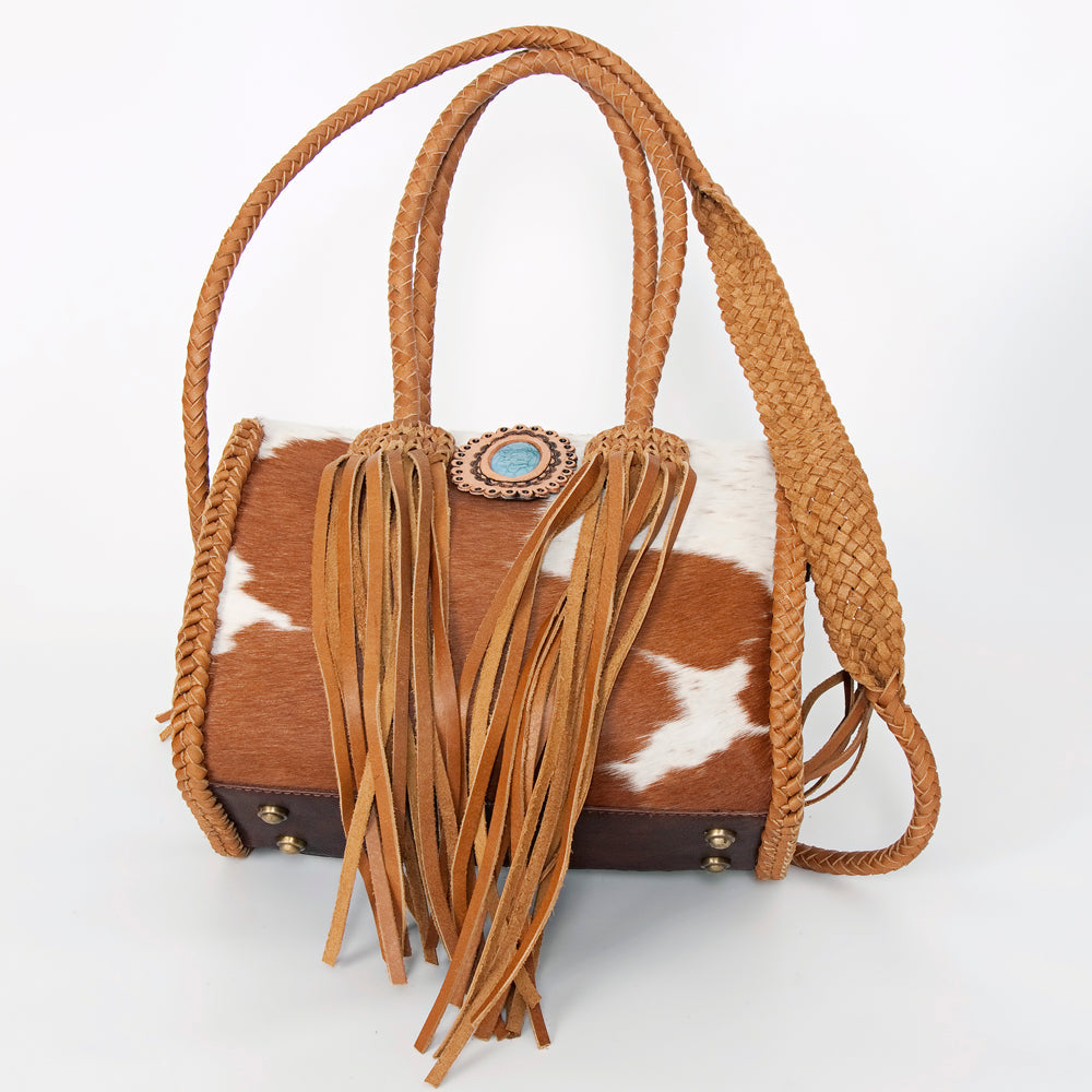 American Darling Hair On Genuine Leather Women Bag Western Handbag Purse