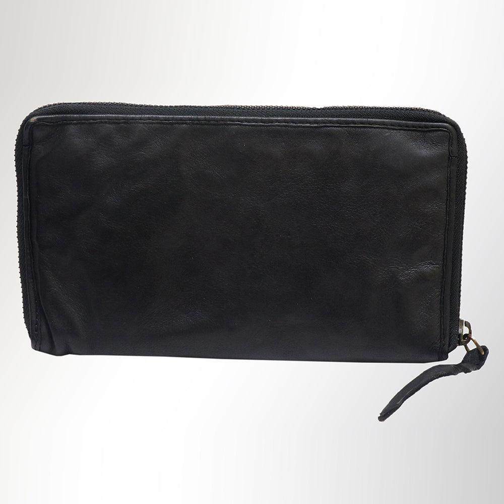 Never Mind Nmbgm106F Wallet Vintage Handmade Genuine Cowhide Leather Women Bag Western Handbag Purse