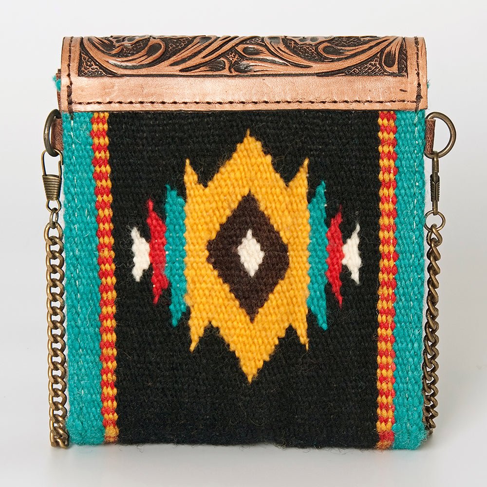 American Darling Hand Tooled Hair On Genuine Leather Women Bag Western Handbag Purse