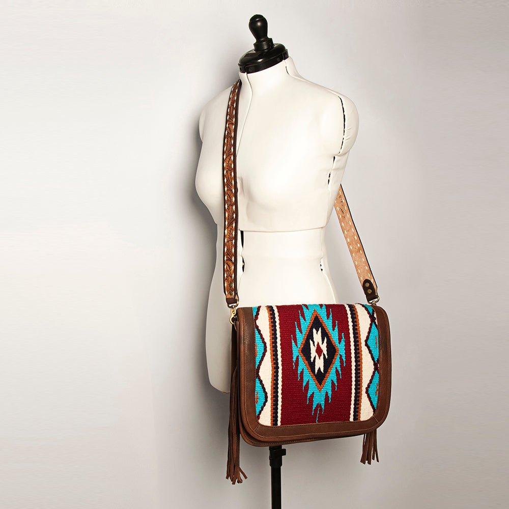 American Darling Cross Body Saddle Blanket Genuine Leather women bag western handbag purse