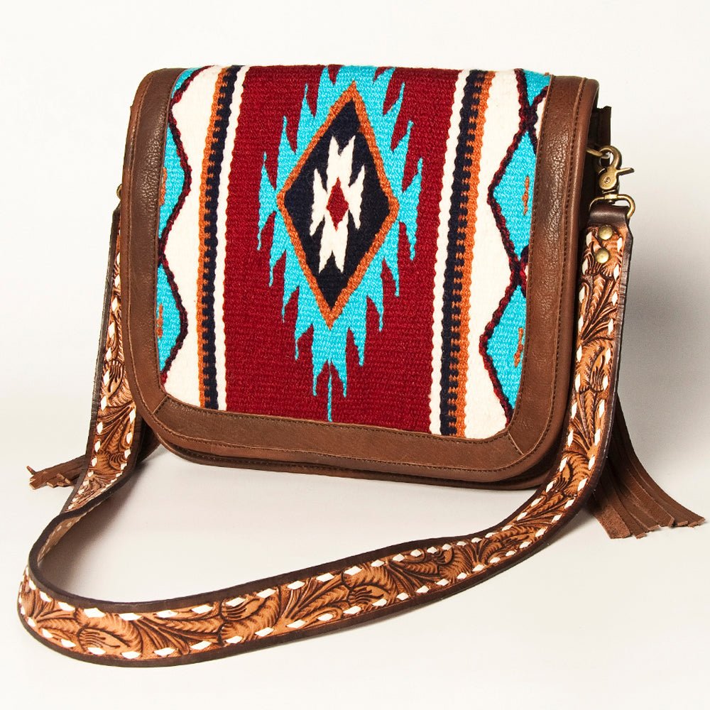 American Darling Cross Body Saddle Blanket Genuine Leather women bag western handbag purse