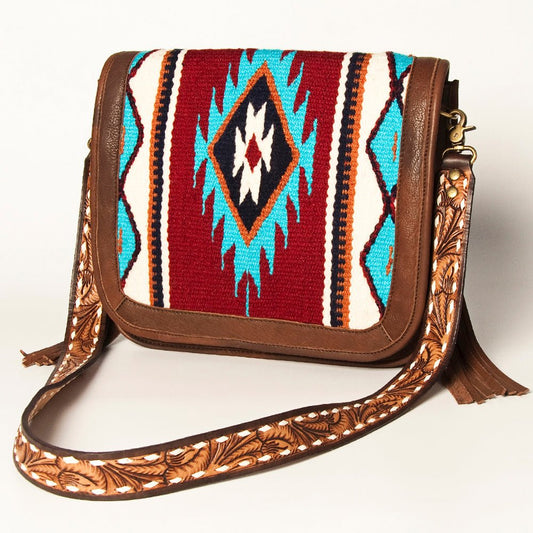 American Darling Cross Body Saddle Blanket Genuine Leather women bag western handbag purse