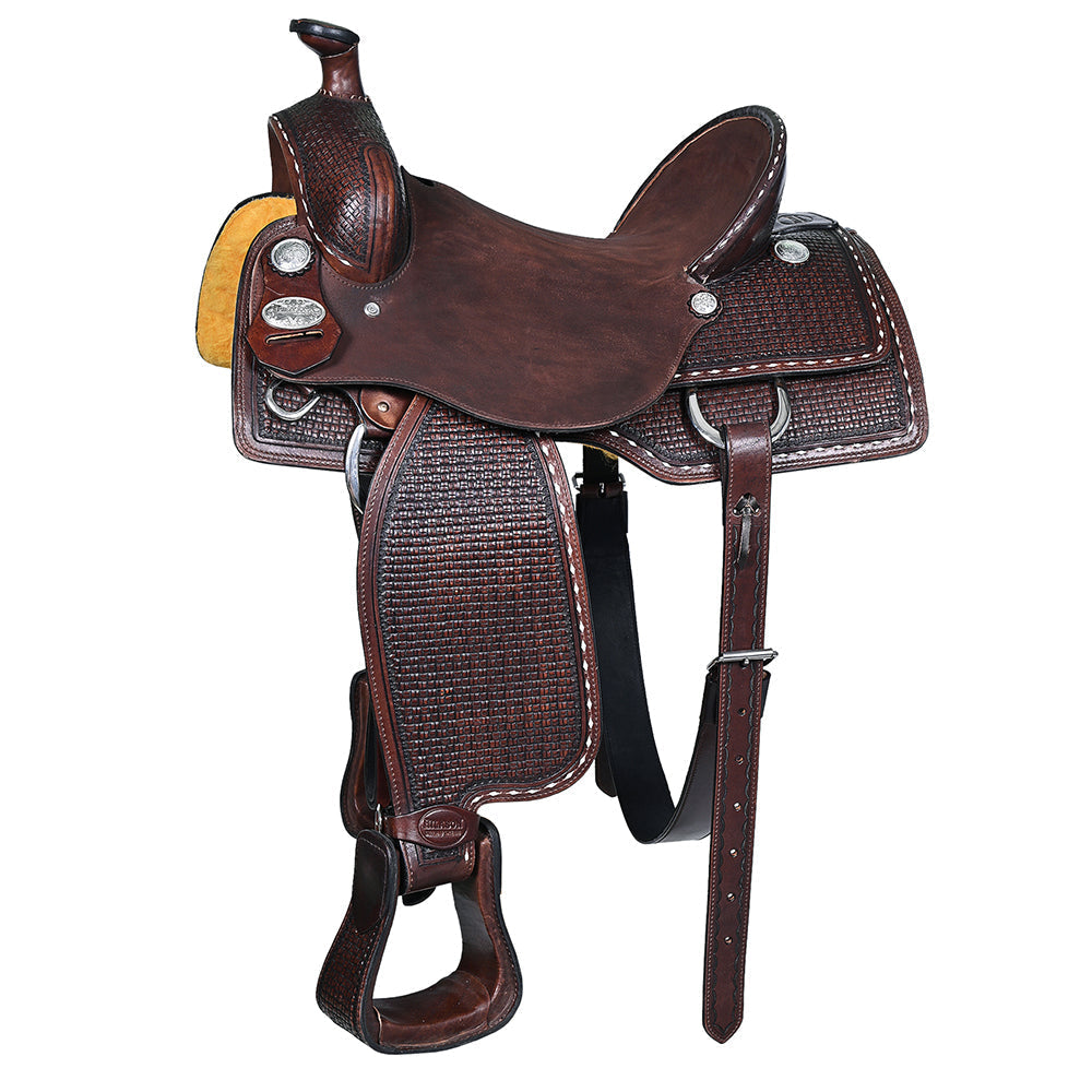 Western Horse Saddle Leather Ranch Roping Cowboy Hilason
