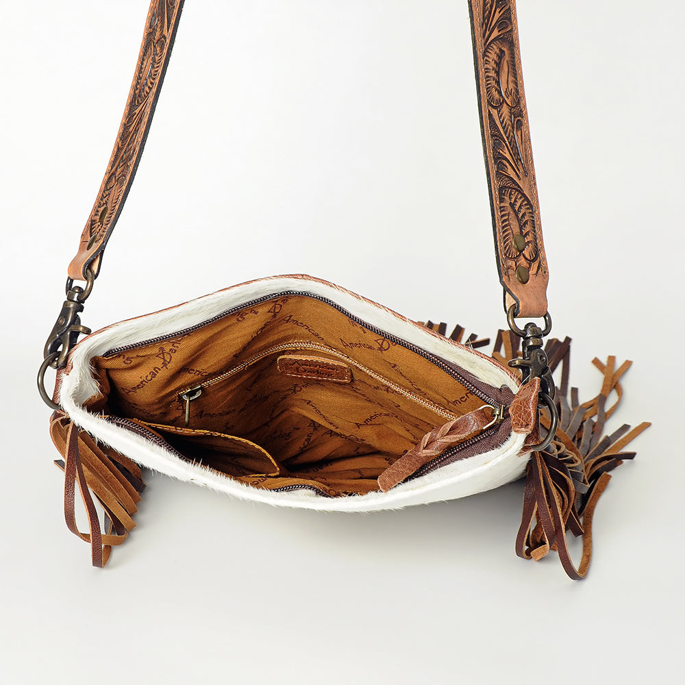 American Darling ADBGS192AD Messenger Hair On Genuine Leather Women Bag Western Handbag Purse
