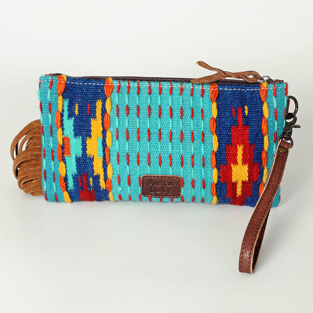 American Darling Wristlet Hand Tooled Saddle Blanket Genuine Leather Western Women Bag | Handbag Purse | Women Wristlet Purse | Wristlet Purse | Travel Wristlet Purse | Leather Wristlet Purse | Clutch Wristlet Purse
