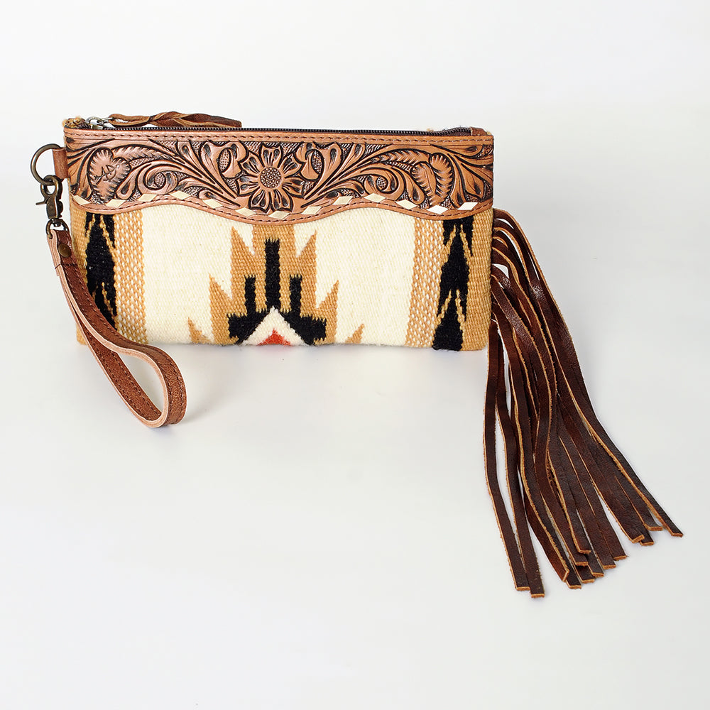 American Darling Wristlet Hand Tooled Saddle Blanket Genuine Leather Western Women Bag | Handbag Purse | Women Wristlet Purse | Wristlet Purse | Travel Wristlet Purse | Leather Wristlet Purse | Clutch Wristlet Purse