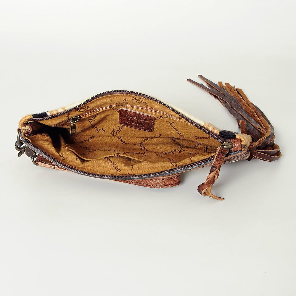 American Darling Wristlet Hand Tooled Saddle Blanket Genuine Leather Western Women Bag | Handbag Purse | Women Wristlet Purse | Wristlet Purse | Travel Wristlet Purse | Leather Wristlet Purse | Clutch Wristlet Purse