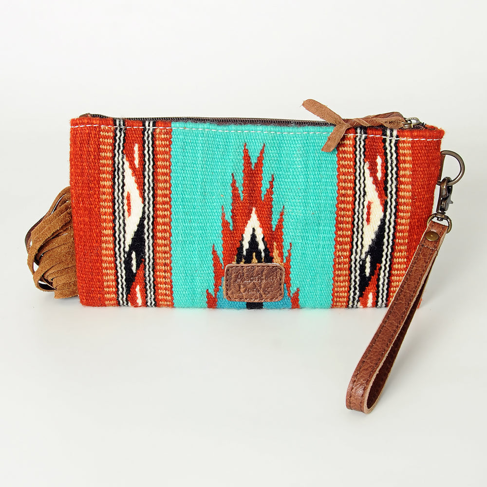 American Darling Wristlet Hand Tooled Saddle Blanket Genuine Leather Western Women Bag | Handbag Purse | Women Wristlet Purse | Wristlet Purse | Travel Wristlet Purse | Leather Wristlet Purse | Clutch Wristlet Purse