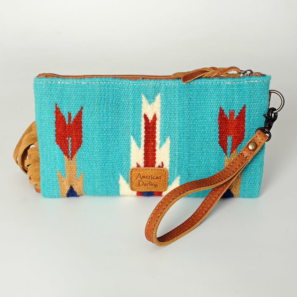 American Darling Wristlet Hand Tooled Saddle Blanket Genuine Leather Western Women Bag | Handbag Purse | Women Wristlet Purse | Wristlet Purse | Travel Wristlet Purse | Leather Wristlet Purse | Clutch Wristlet Purse