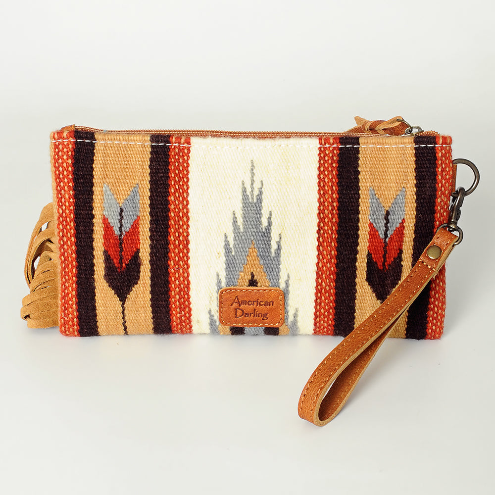 American Darling Wristlet Hand Tooled Saddle Blanket Genuine Leather Western Women Bag | Handbag Purse | Women Wristlet Purse | Wristlet Purse | Travel Wristlet Purse | Leather Wristlet Purse | Clutch Wristlet Purse