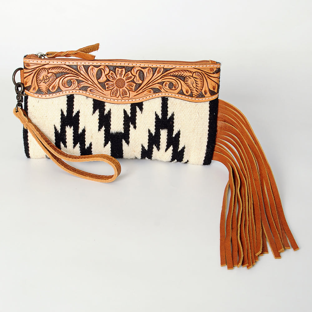 American Darling Wristlet Hand Tooled Saddle Blanket Genuine Leather Western Women Bag | Handbag Purse | Women Wristlet Purse | Wristlet Purse | Travel Wristlet Purse | Leather Wristlet Purse | Clutch Wristlet Purse