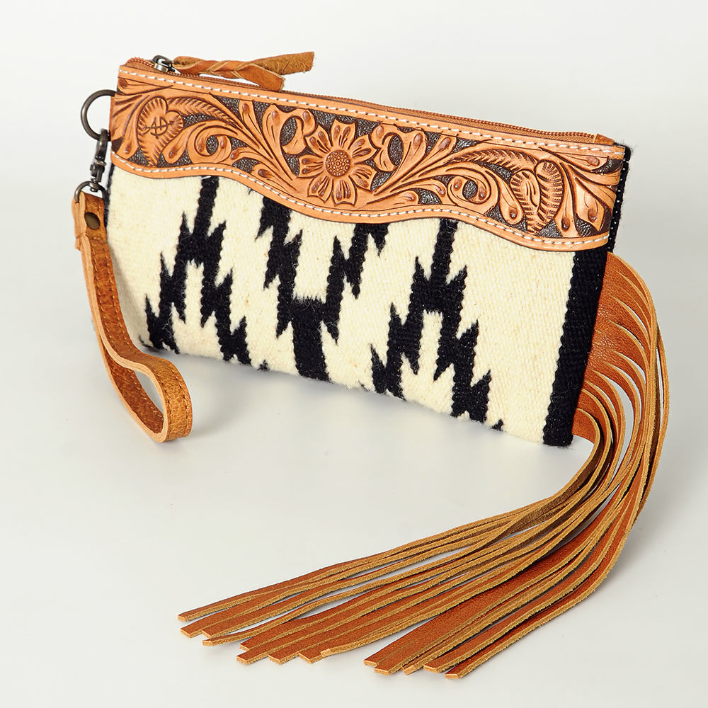 American Darling Wristlet Hand Tooled Saddle Blanket Genuine Leather Western Women Bag | Handbag Purse | Women Wristlet Purse | Wristlet Purse | Travel Wristlet Purse | Leather Wristlet Purse | Clutch Wristlet Purse