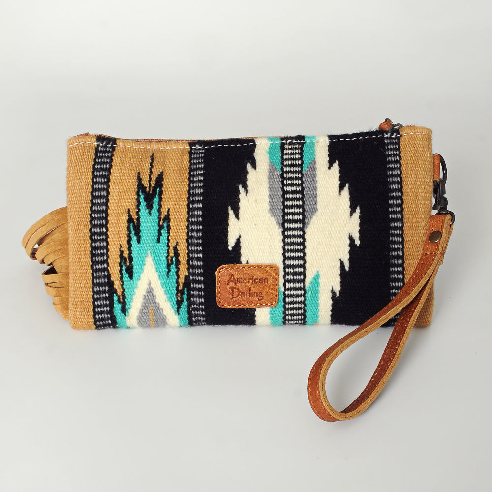 American Darling Wristlet Hand Tooled Saddle Blanket Genuine Leather Western Women Bag | Handbag Purse | Women Wristlet Purse | Wristlet Purse | Travel Wristlet Purse | Leather Wristlet Purse | Clutch Wristlet Purse