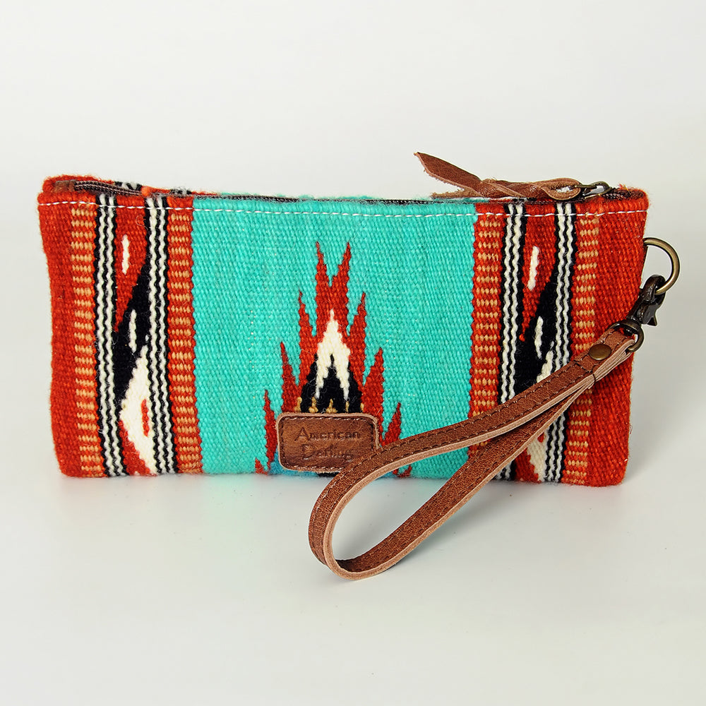 American Darling Wristlet Hand Tooled Saddle Blanket Genuine Leather Western Women Bag | Handbag Purse | Women Wristlet Purse | Wristlet Purse | Travel Wristlet Purse | Leather Wristlet Purse | Clutch Wristlet Purse