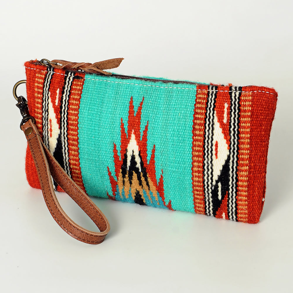 American Darling Wristlet Hand Tooled Saddle Blanket Genuine Leather Western Women Bag | Handbag Purse | Women Wristlet Purse | Wristlet Purse | Travel Wristlet Purse | Leather Wristlet Purse | Clutch Wristlet Purse