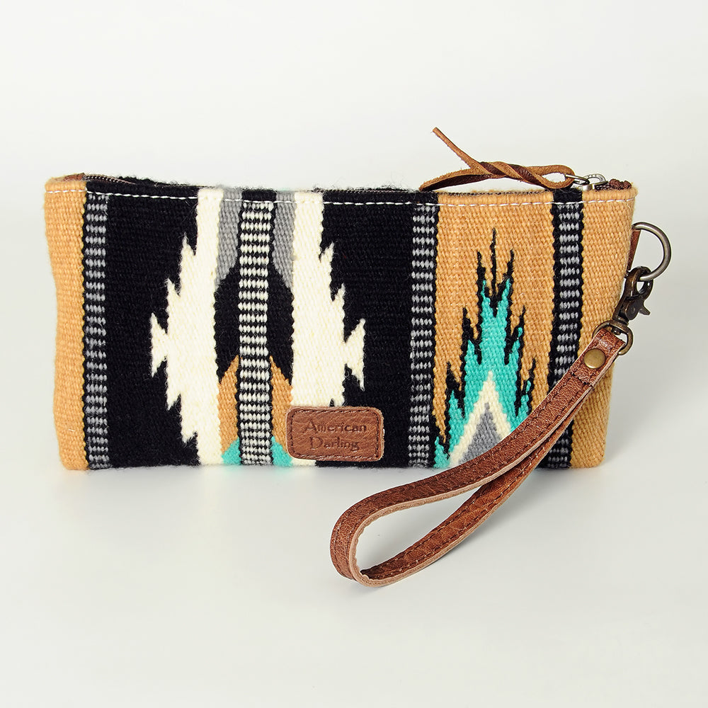 American Darling Wristlet Saddle Blanket Genuine Leather Western Women Bag | Handbag Purse | Women Wristlet Purse | Wristlet Purse | Travel Wristlet Purse | Leather Wristlet Purse | Clutch Wristlet Purse