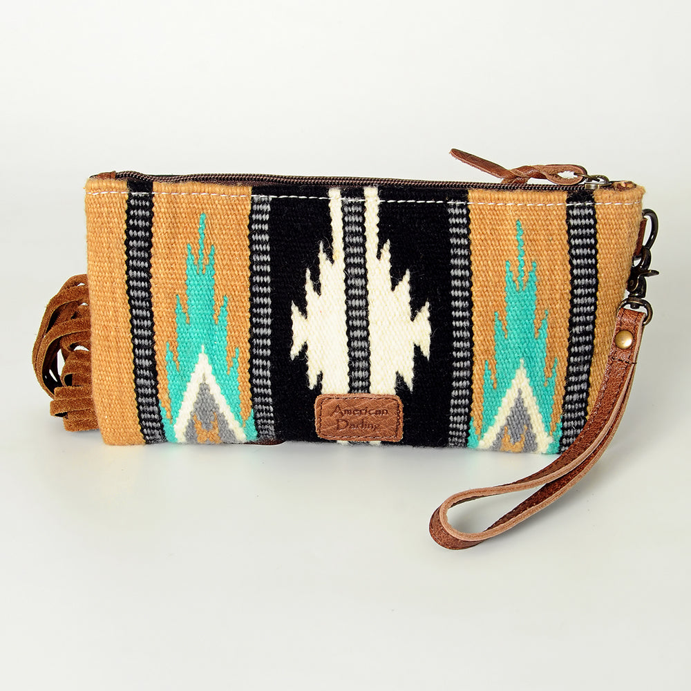 American Darling Wristlet Saddle Blanket Genuine Leather Western Women Bag | Handbag Purse | Women Wristlet Purse | Wristlet Purse | Travel Wristlet Purse | Leather Wristlet Purse | Clutch Wristlet Purse
