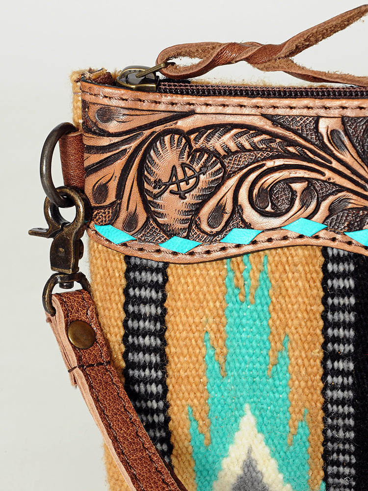 American Darling Wristlet Saddle Blanket Genuine Leather Western Women Bag | Handbag Purse | Women Wristlet Purse | Wristlet Purse | Travel Wristlet Purse | Leather Wristlet Purse | Clutch Wristlet Purse
