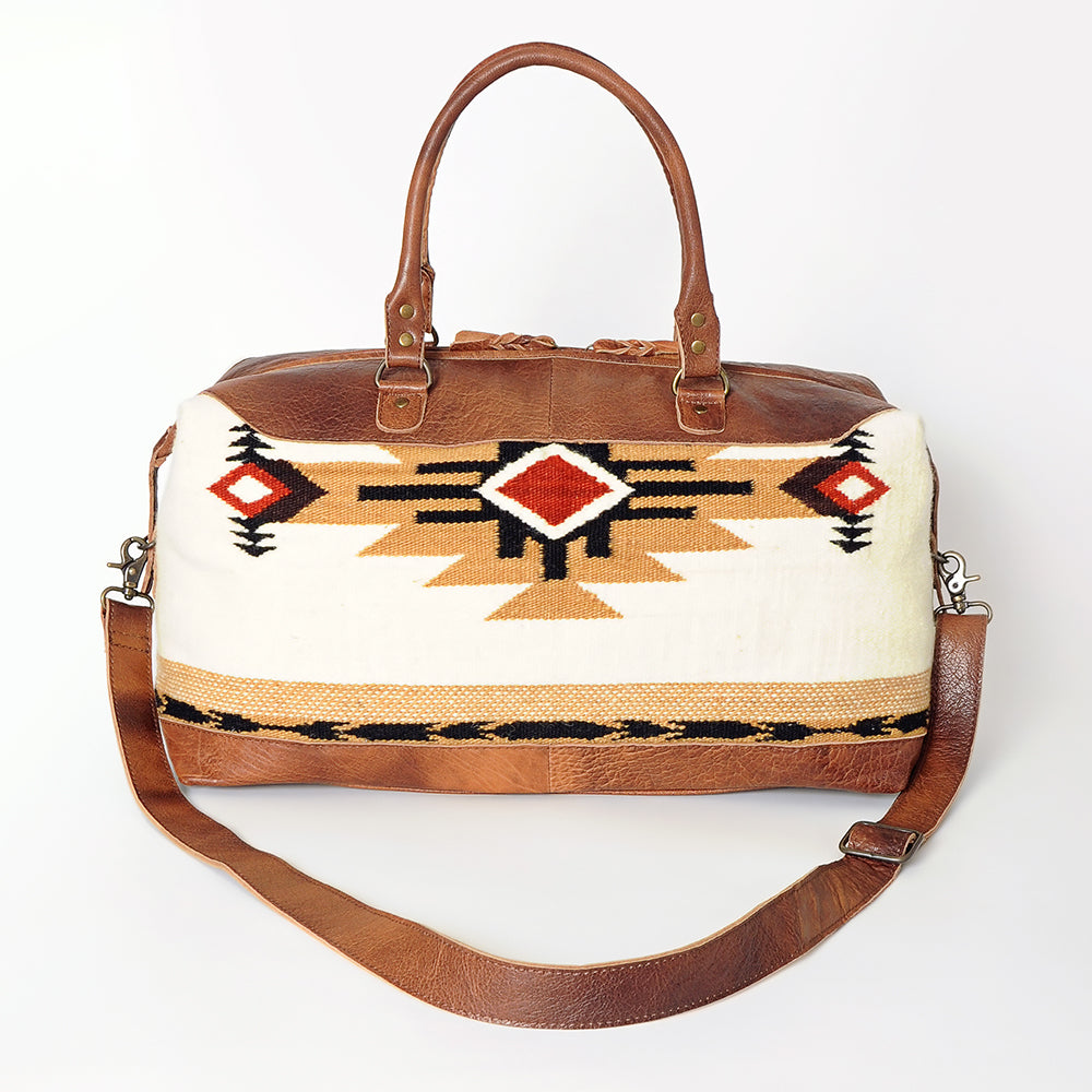 American Darling Duffel Saddle Blanket Genuine Leather Women Bag Western Handbag Purse