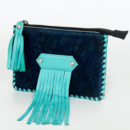 American Darling ADBGD168 Coin Purse Hair-On Genuine Leather Women Bag Western Handbag Purse