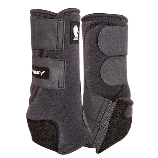 Classic Equine Lightweight Legacy2 Hind Sports Horse Boots Charcoal