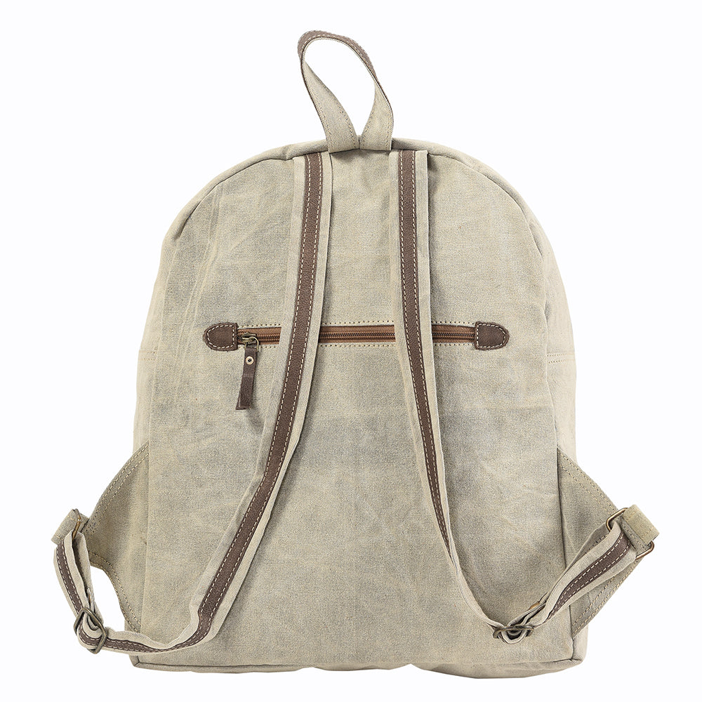 OHLAY KB138 Backpack Hand Tooled Upcycled Canvas Hair-On Genuine Leather women bag western handbag purse