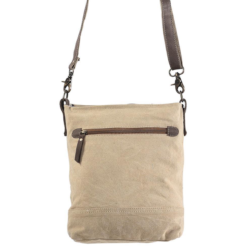 OHLAY MESSENGER Upcycled Wool Upcycled Canvas Hair-on Genuine Leather women bag western handbag purse