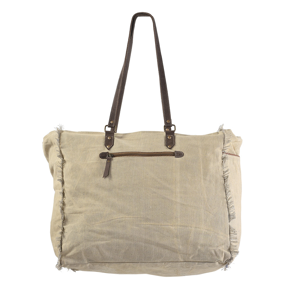 OHLAY KB232 TOTE Upcycled Wool Upcycled Canvas Embossed Hair-on Genuine Leather women bag western handbag purse