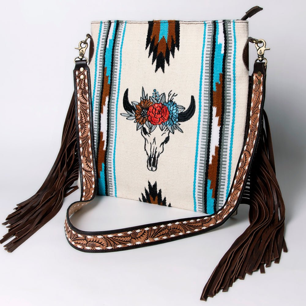 American Darling Large Crossbody Saddle Blanket Genuine Leather women bag western handbag purse