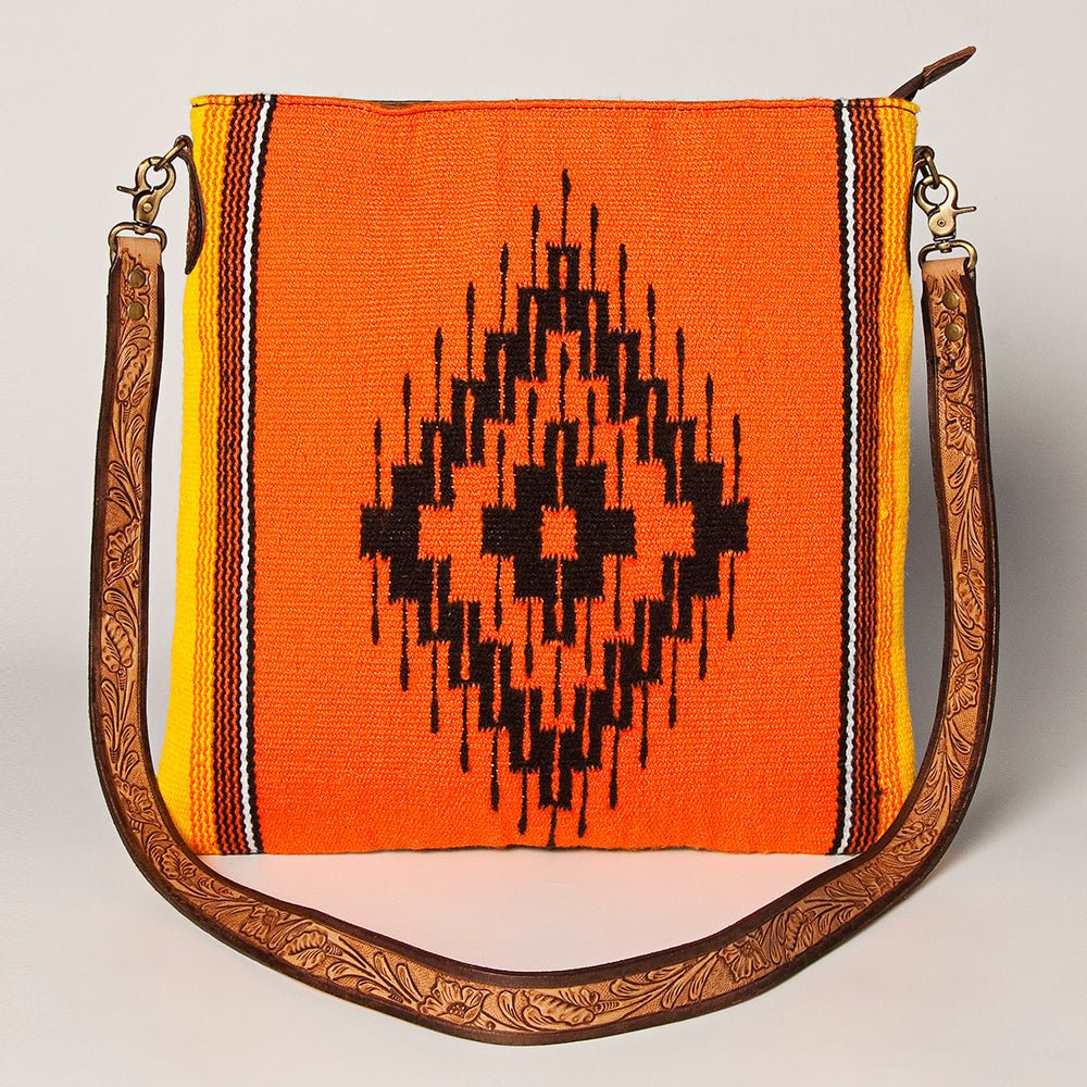 American Darling Large Crossbody Saddle Blanket Genuine Leather women bag western handbag purse