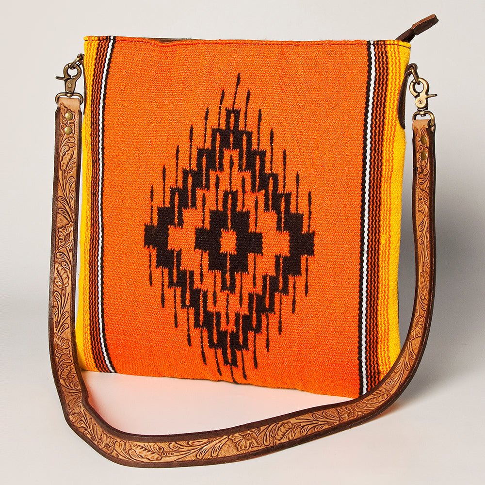 American Darling Large Crossbody Saddle Blanket Genuine Leather women bag western handbag purse