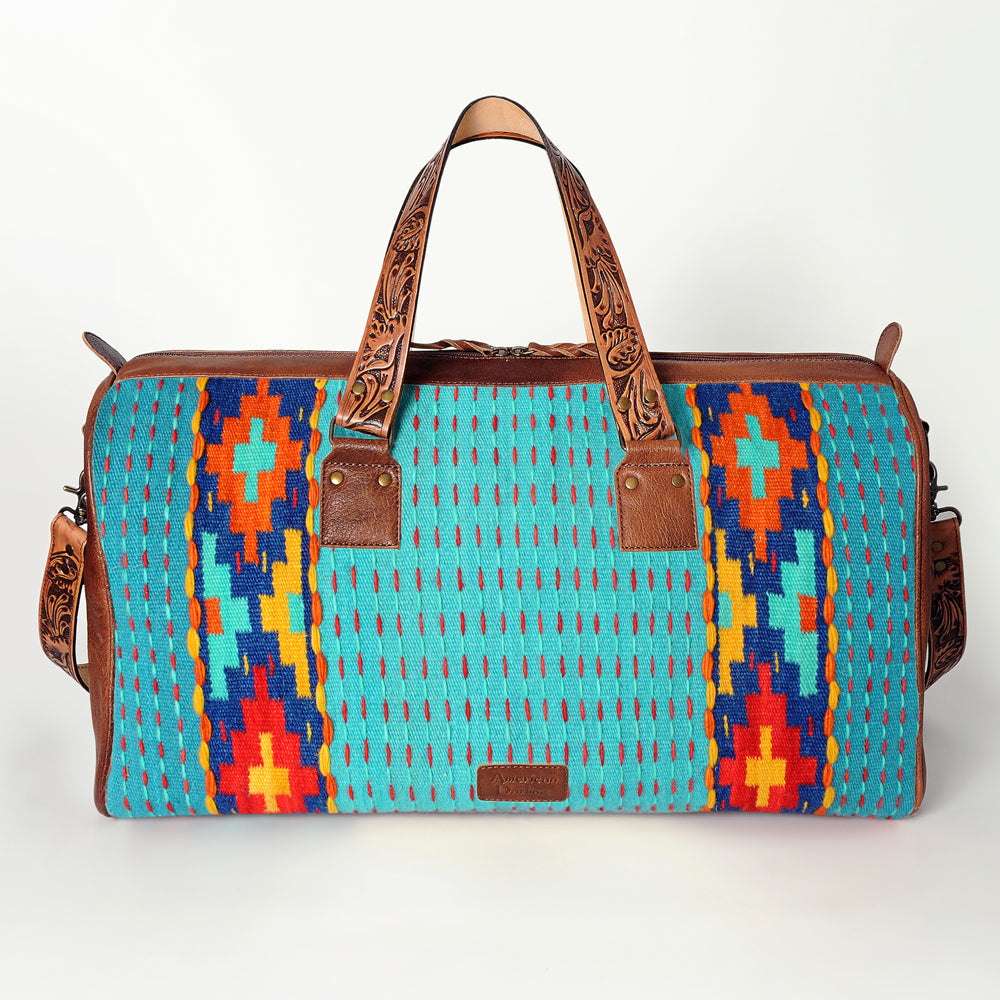 ADBG870B American Darling Hand Tooled Saddle Blanket Genuine Leather Women Bag Western Handbag Purse