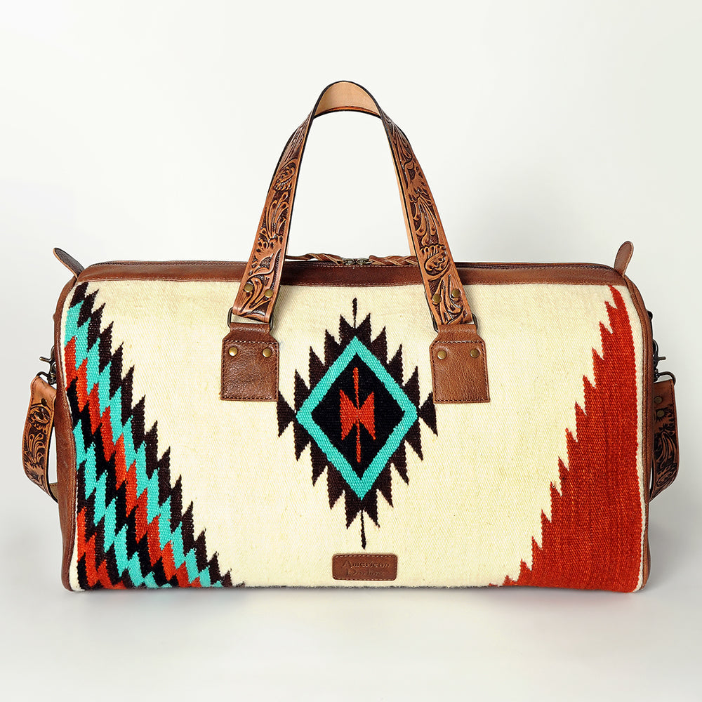 ADBG870D American Darling Saddle Blanket Genuine Leather Women Bag Western Handbag Purse
