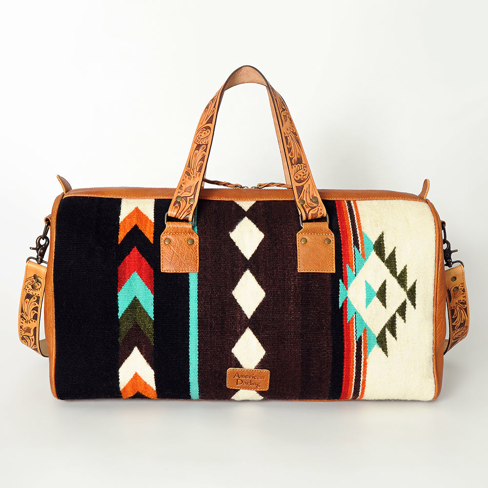 ADBG870F American Darling Saddle Blanket Genuine Leather Women Bag Western Handbag Purse