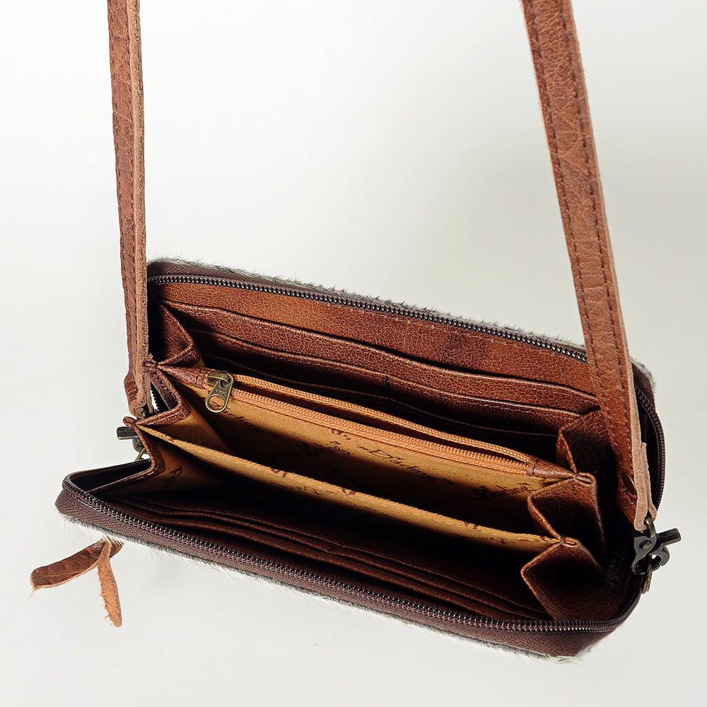 American Darling ADBG871 Small Crossbody Hair-On Genuine Leather Women Bag Western Handbag Purse
