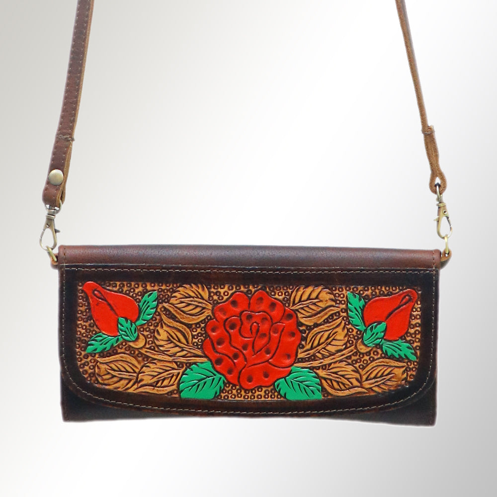 Hand Tooled Hand Painted Genuine Leather women bag western handbag purse
