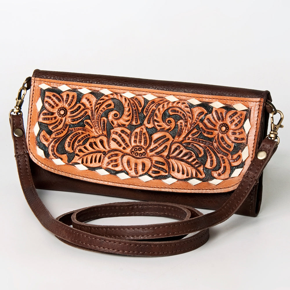 Hand Tooled Hand Painted Genuine Leather women bag western handbag purse