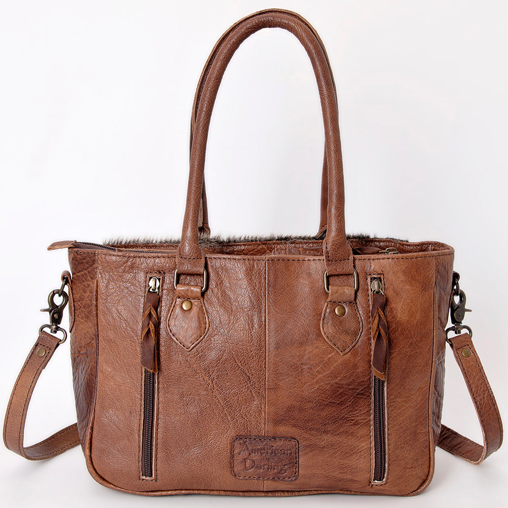 American Darling ADBG887 Tote Hair-On Genuine Leather Women Bag Western Handbag Purse