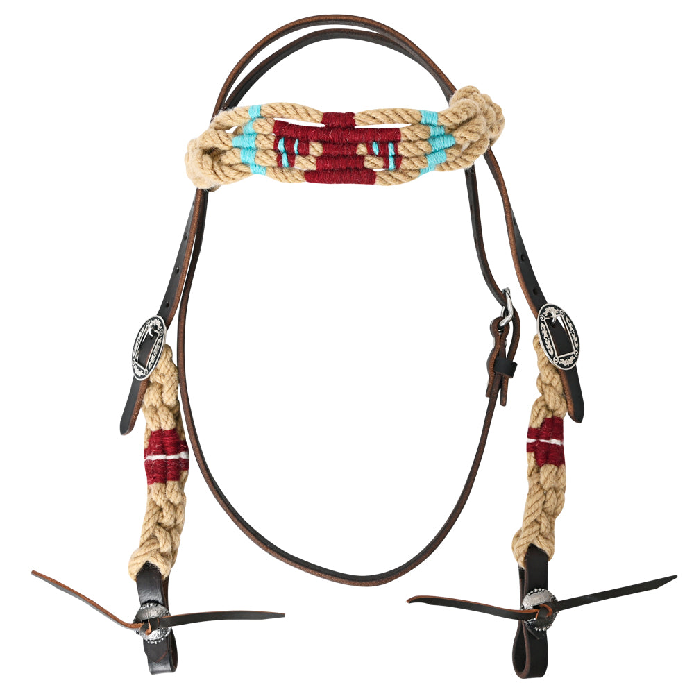 HILASON Western Wool Breast Collar Headstall Set Tack Set Tan