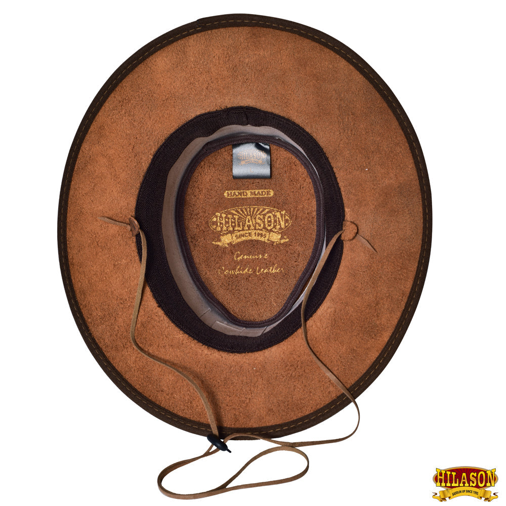 Crushable Cow Leather Reddish Brown Cowboy Hat Hilason