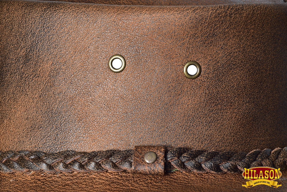 Crushable Cow Leather Reddish Brown Cowboy Hat Hilason