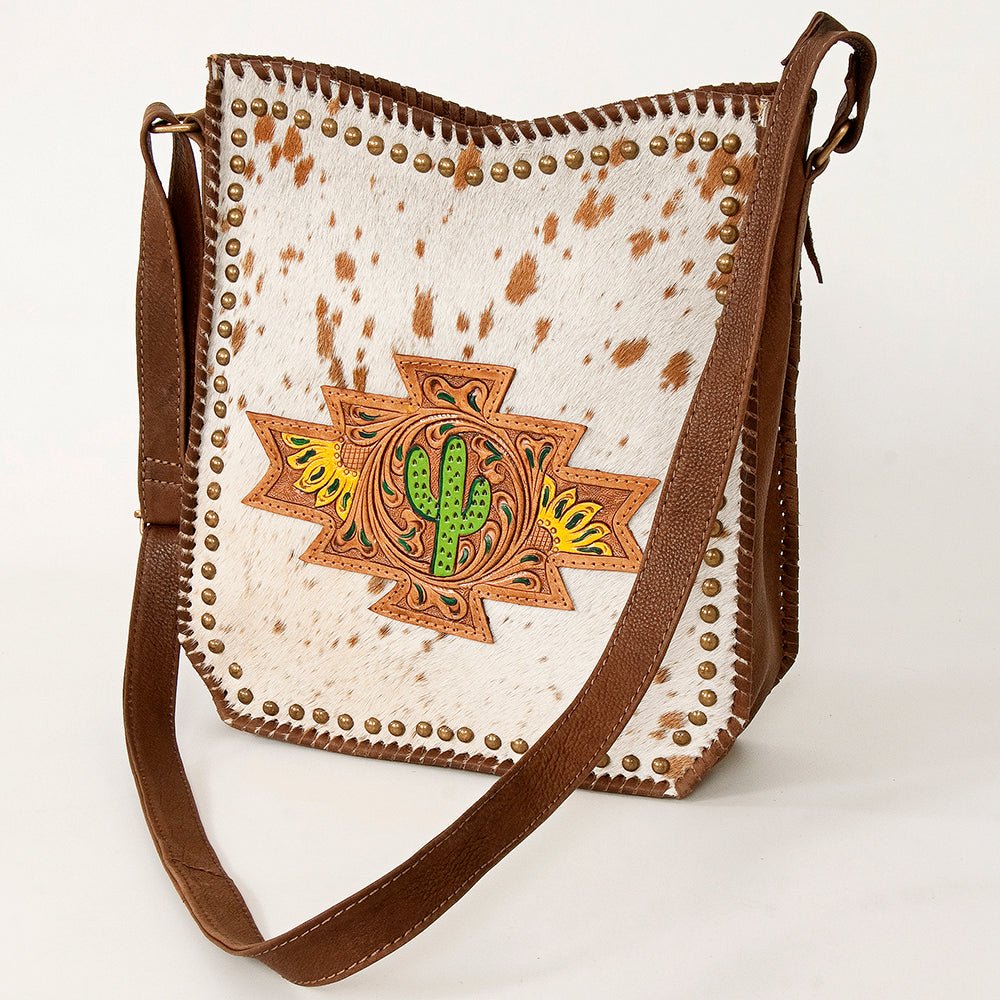 American Darling Large Crossbody Hand Tooled Genuine Leather Women Bag Western Handbag Purse