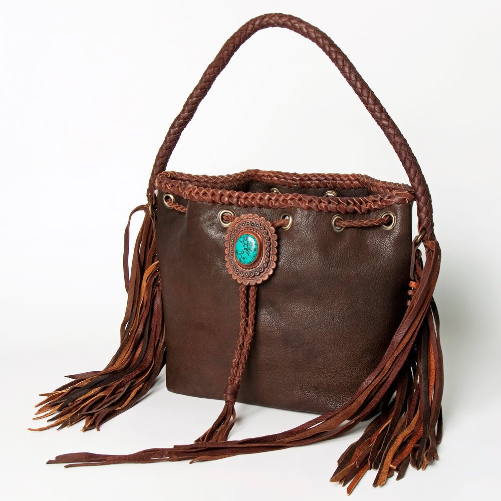 American Darling Bucket Genuine Leather Women Bag Western Handbag Purse