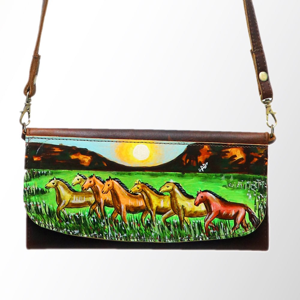 American Darling Wallet Genuine Leather Women Bag Western Handbag Purse