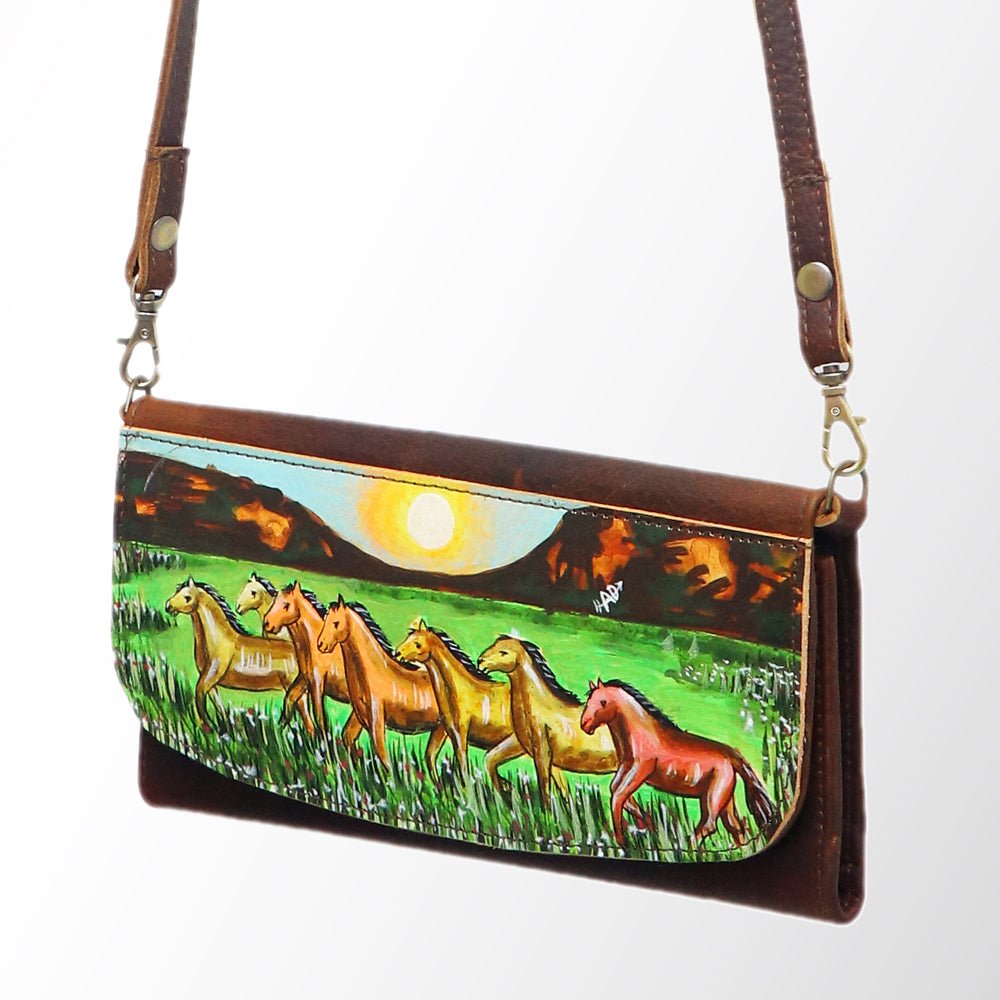 American Darling Wallet Genuine Leather Women Bag Western Handbag Purse