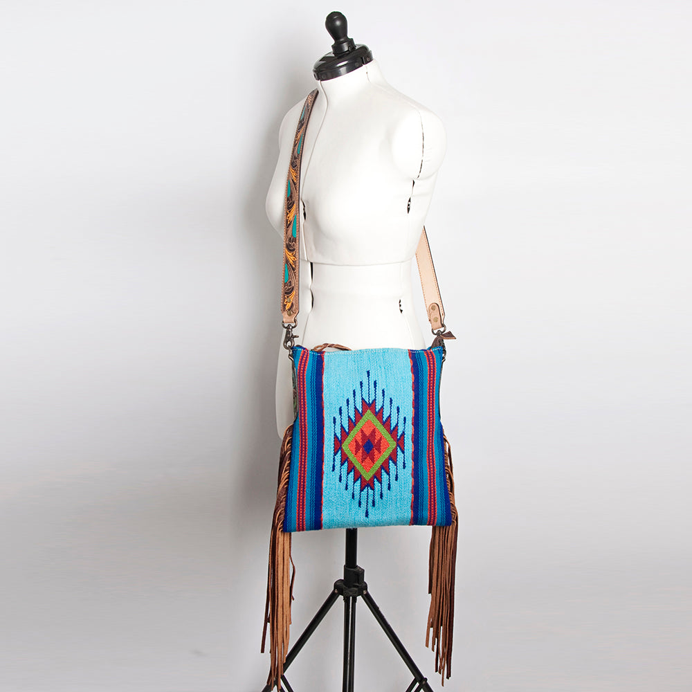 American Darling Saddle Blanket Genuine Leather Women Bag Western Handbag Purse